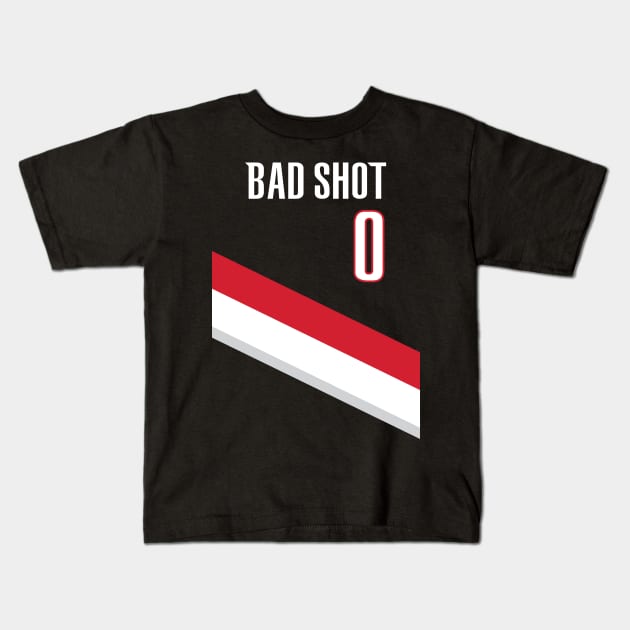 Bad Shot Kids T-Shirt by portraiteam